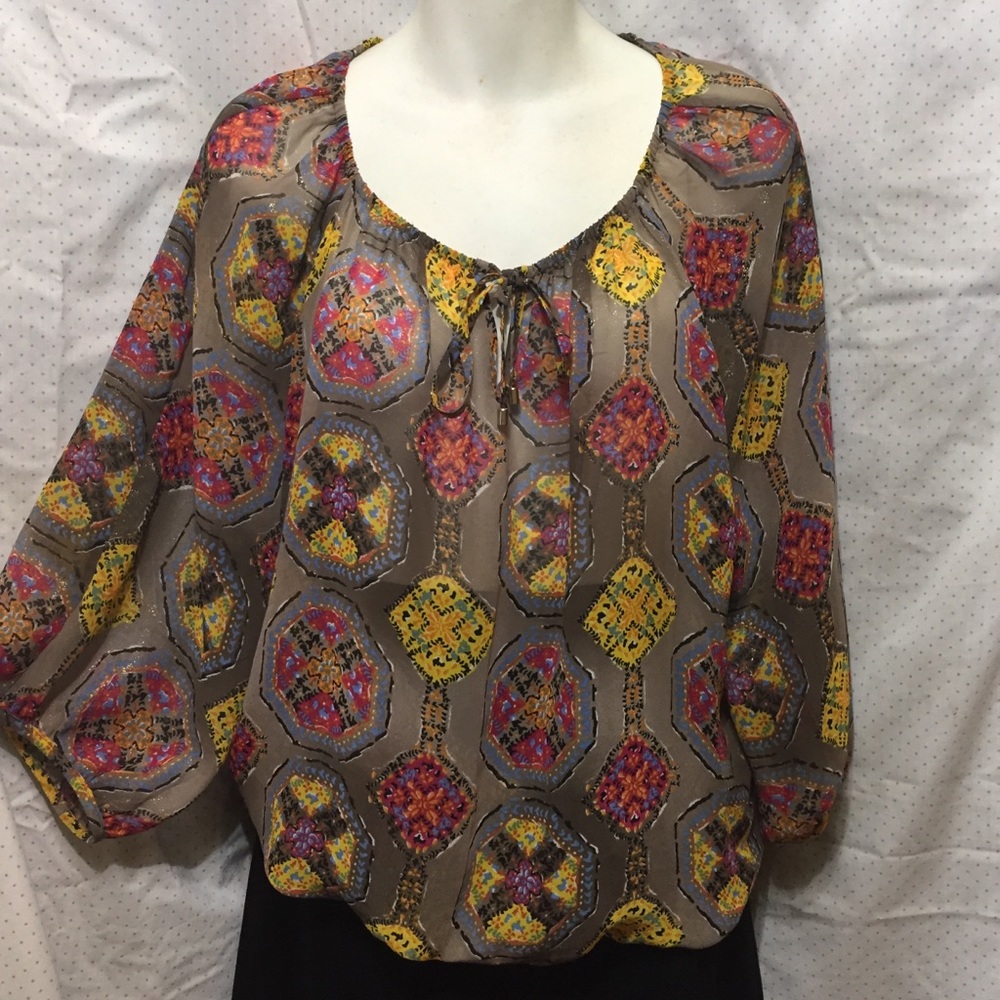 Atfani sheer boho blouse 14P